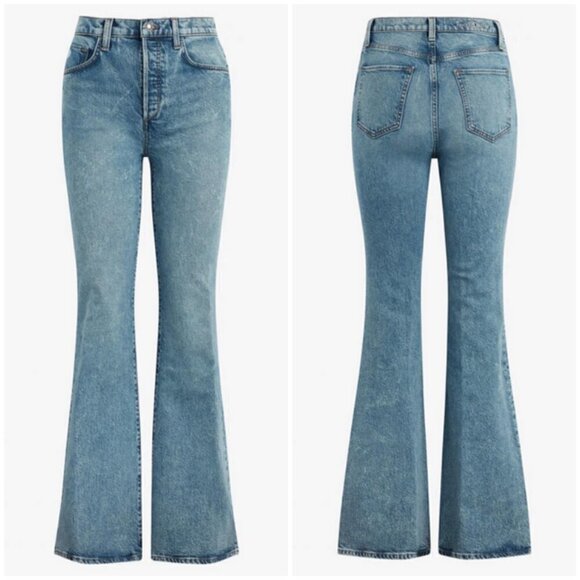 💕FAVORITE DAUGHTER💕 Valentina Flare Jeans ~ Super High Rise Studio Blue 25 NWT - Picture 11 of 16